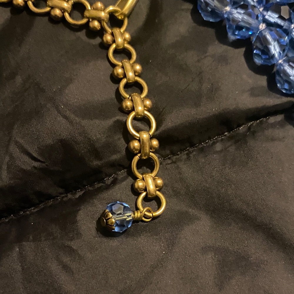 Heidi Daus Elegant Blue and Gold Necklace - Picture 13 of 16